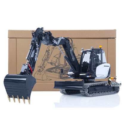 TOUCAN RC HOBBY Metal LESU 1/14 RC Hydraulic Excavator MC15 CNC Shell 4 Arms Remote Control Digger 9CH Valves Dual Pumps Quick Released Coupler