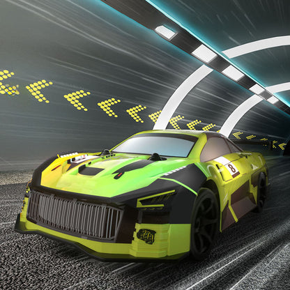 TOUCAN RC HOBBY JJRC Voiture de drift télécommandée en plastique 1/18 Q165 360 Drift 4WD radiocommandée véhicule de course électrique RTR avec lumières, émetteur et batterie