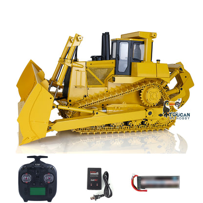 TOUCAN RC HOBBY Fast Free Shipping  1/14 Scale JDMODEL Metal RC Hydraulic Bulldozer DXR2 JDM-98 W/ Light Sound Pump Cylinder ESC Motor Battery