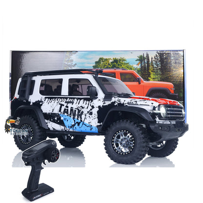 TOUCAN RC HOBBY Traction Hobby 1/8 RC Crawler Tank 300 Commemorative Edition 4WD Remote Control Off Road Vehicle Axle Lock Brushed Motor ESC Light Metal Arm