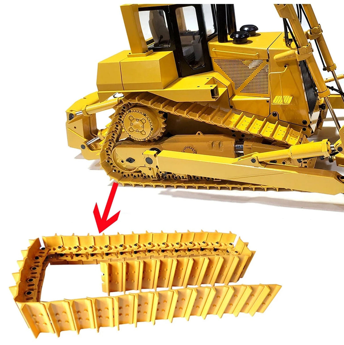TOUCAN RC HOBBY JDMODEL One Pair Track One Piece Track Pin for 1/14 Hydraulic RC Bulldozer JDM-98 Dozer Model Parts for DIY RC Hobby Model
