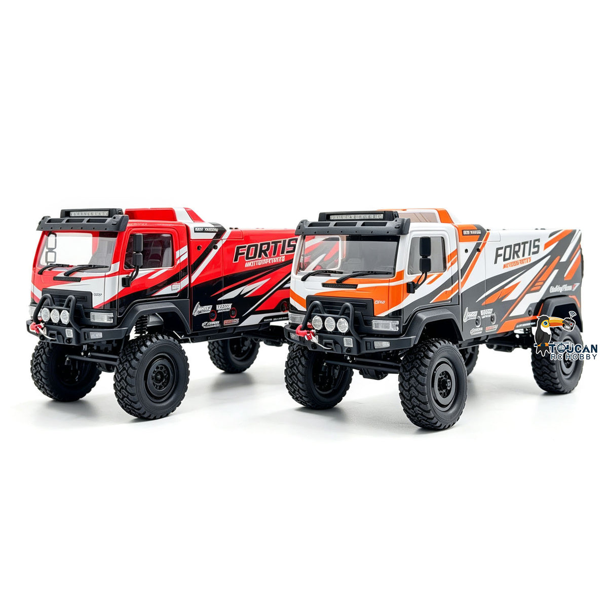 TOUCAN RC HOBBY Hobby Plus 1/18 4*4 RC Off Road Vehicle Remote Control Desert Rally Car DKR-4 Fortis Hobbywing Brushless Motor Light Battery
