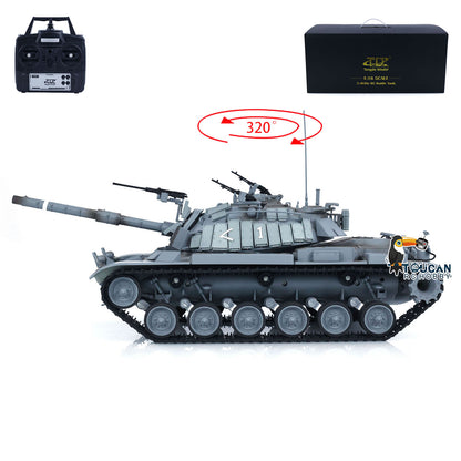 TOUCAN RC HOBBY 1/16 Tongde Israel RC Panzer Remote Control Infrared Battle Tanks Military Model M60W ERA Painted Car 320 Rotation BB Shooting DIY