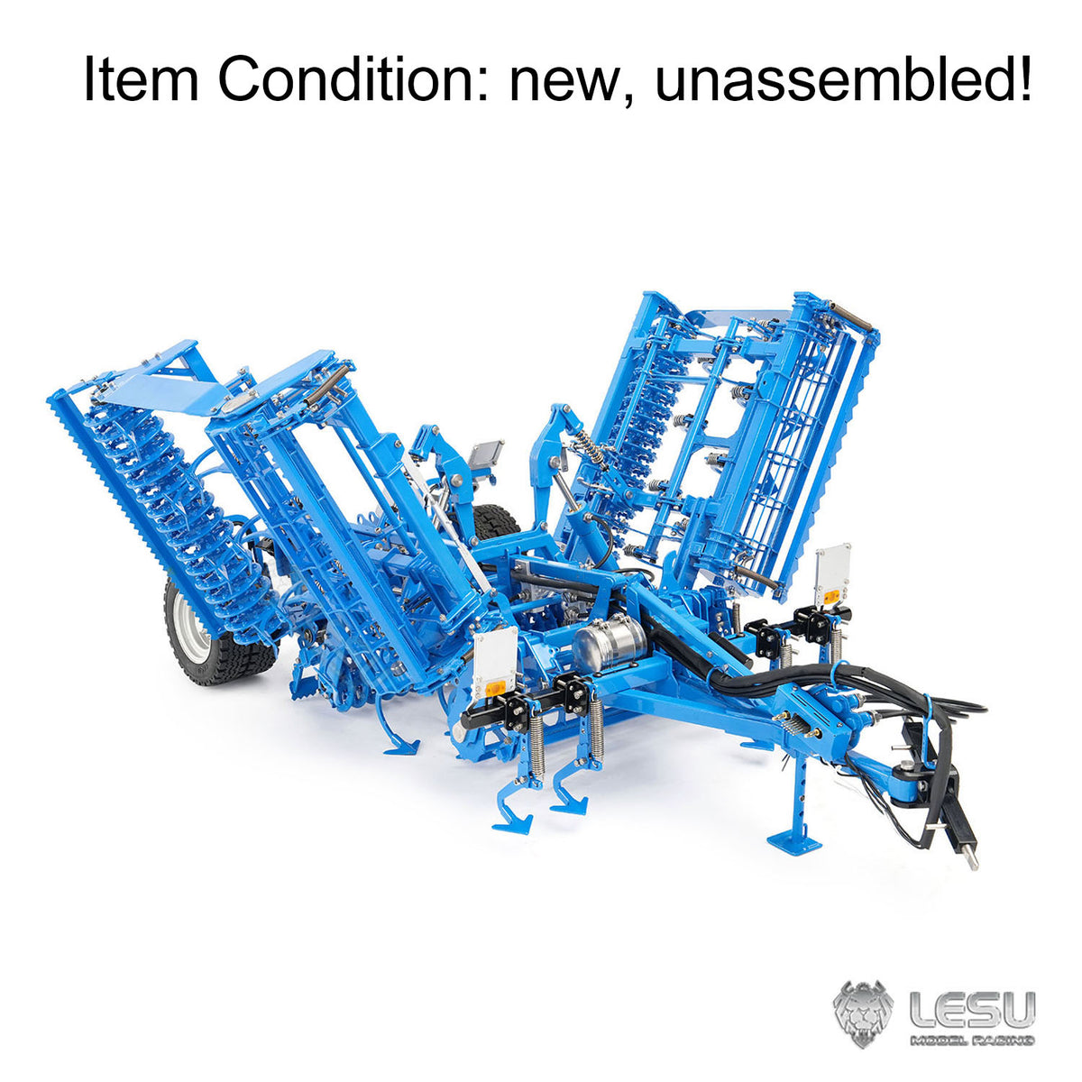 TOUCAN RC HOBBY K500 Metal Seedbed Pre-sowing Soil Preparation Machine Planter KIT for LESU 1/14 RC Hydraulic Agricultural Car Tractor AOUE 1050