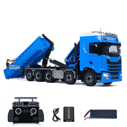 TOUCAN RC HOBBY LXY Metal 1/14 RC Hydraulic Dumper 770S 10x10 Full Dump Truck Crane Axle Lifting Car