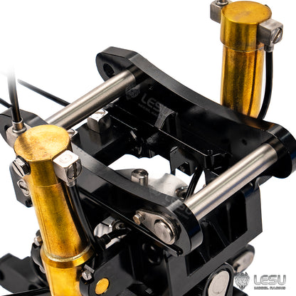 TOUCAN RC HOBBY Metal Tiltable Bucket Grab Grapple Quick Detachable Fixed Mount Crusher for 1/14 LESU Aoue ET35 RC Hydraulic Excavator Model