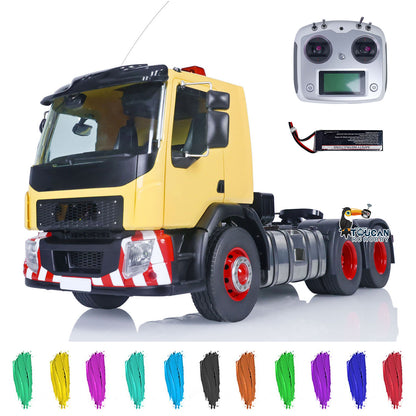 TOUCAN RC HOBBY LESU 1/14 6x6 RC Tractor Truck 3Axles Painted Assembled Remote Control Car Model