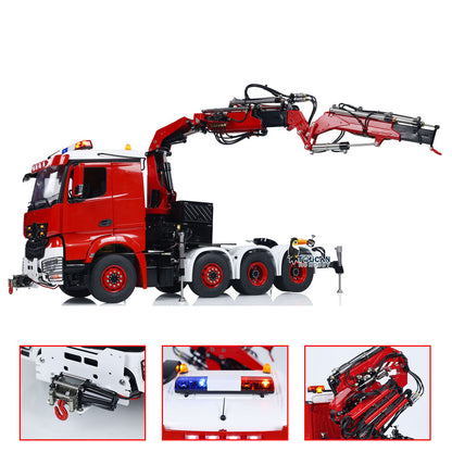 TOUCAN RC HOBBY LESU 8x8 1/14 RC Hydraulic Crane Tractor Truck Fly Jib Remote Control Cars Model