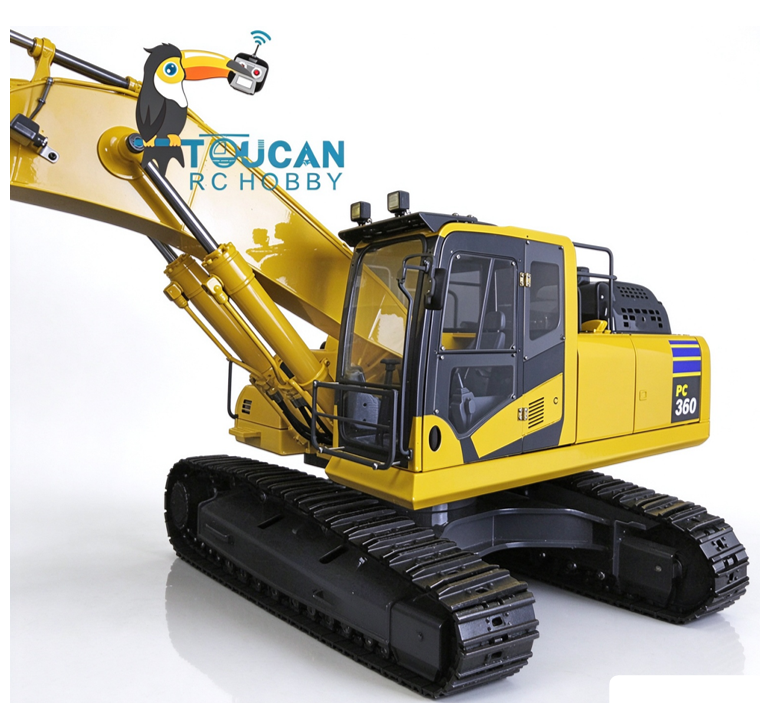 TOUCAN RC HOBBY JZModel PC360 DIM P3-11 1/12 Ready-To-Run Radio Control Metal RC Excavator Hydraulic System Valve Pump Light System Motor Servo