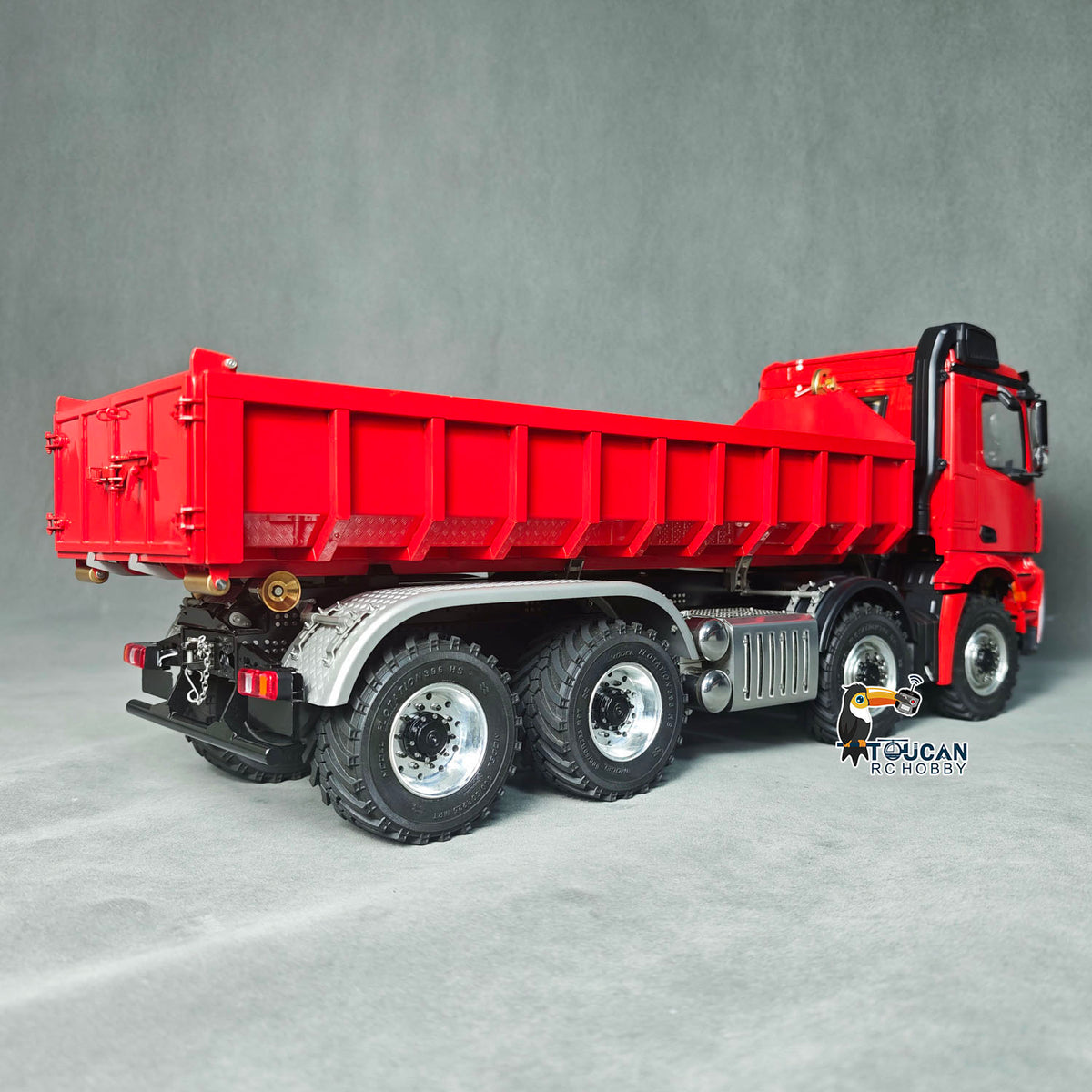1/14 Metal RC Hydraulic Roll-On-Off Dumper Truck 8X8 Off Road Vehicle