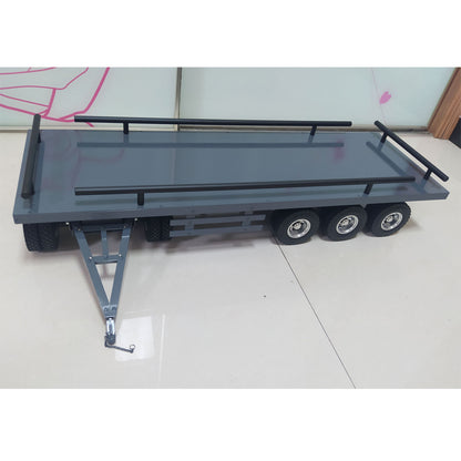 TOUCAN RC HOBBY Metal 5 Axles Trailer for 1/14 RC Hydraulic Dump Radio Controlled Truck Tractor Eletric Car Simulation Hobby Model