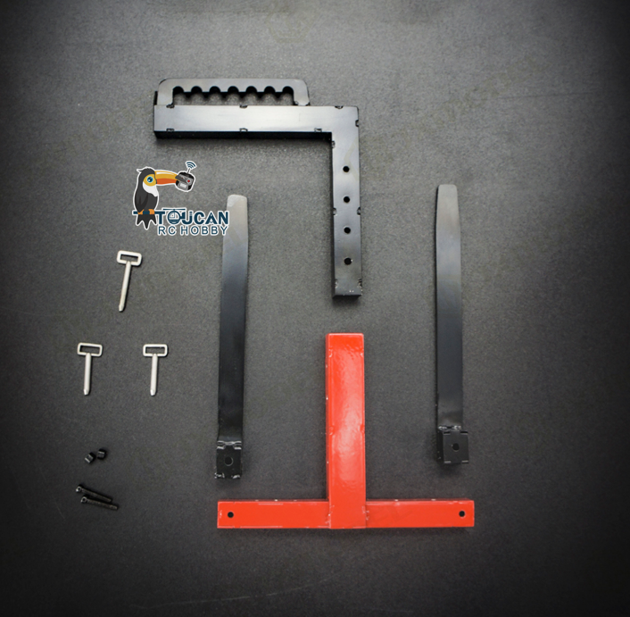 TOUCAN RC HOBBY JXModel Metal Operation Cage Fork Telescopic Spreader Cargo Bucket for 1/14 RC Hydraulic Crane Truck F1650 F1650-TD DIY Parts for Enthusiast