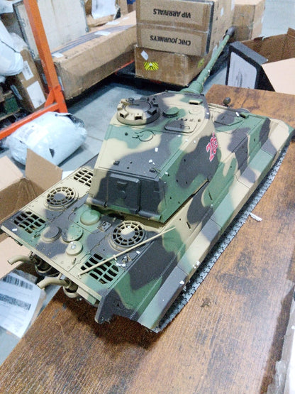 TOUCAN RC HOBBY Fast Free Shipping Second Hand US Stock 2.4G Henglong 1/16 7.0 Upgraded German King Tiger RTR RC Tank 3888A Metal Tracks