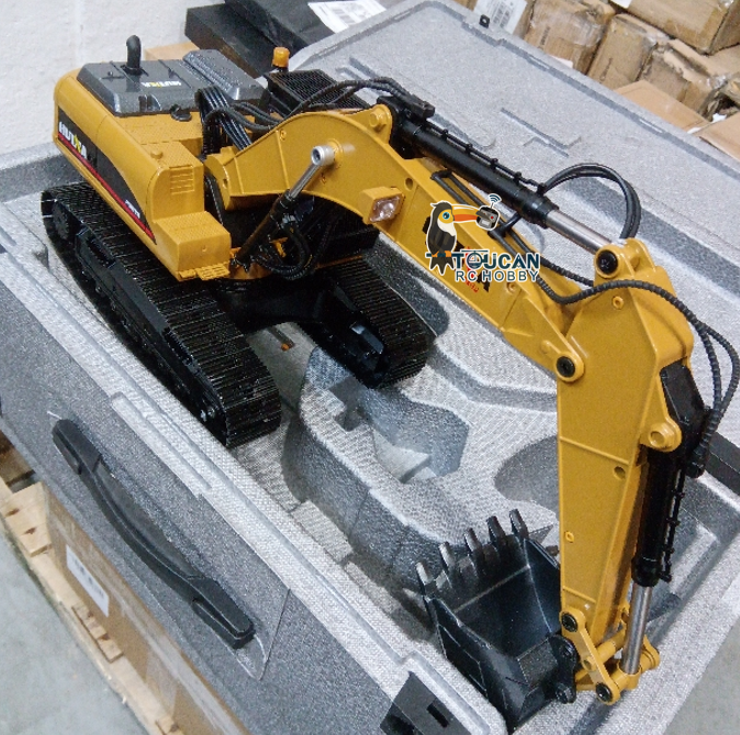 TOUCAN RC HOBBY Free Shipping Second Hand US Stock HUINA New Upgrade 580 1/14 Metal Excavator Model Engineering Vehicle Electric Ball Grabber 360 Rotating Shear Claw Sound Lights