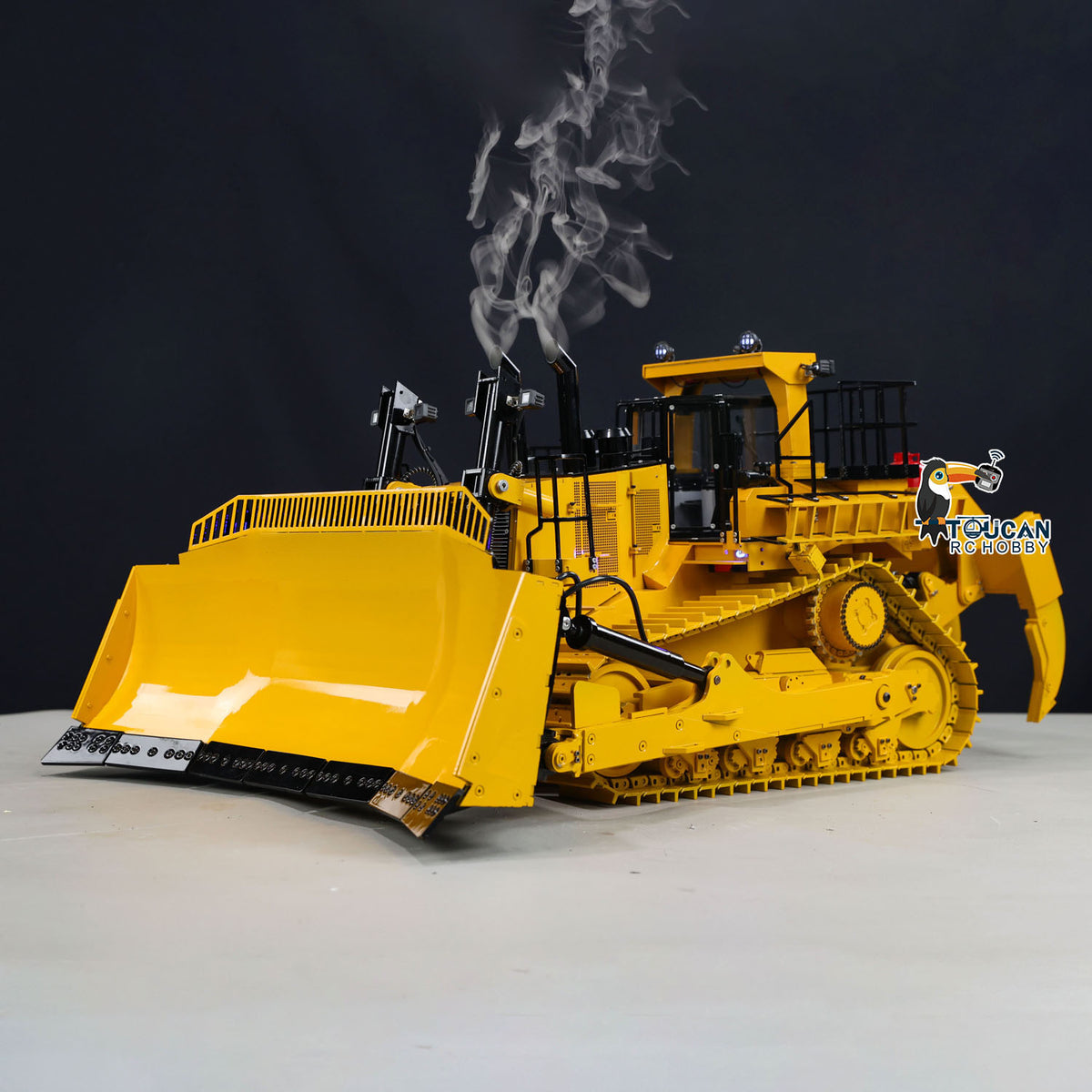 BSModel D11T 1/14 Metal RC Hydraulic Bulldozer RTR 3 Rear Plows Construction Vehicle