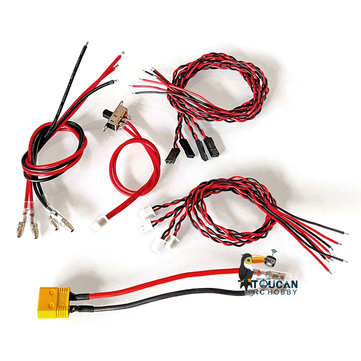 TOUCAN RC HOBBY Câbles en stock aux États-Unis pour char de combat radiocommandé Henglong à l'échelle 1/16, version 5.3 convertie en version 6.0 7.0, pièces de rechange pour modèles réduits DIY