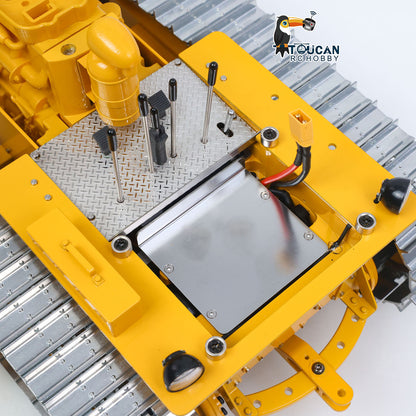 MDMODEL D7 1/14 Metal RC Hydraulic Bulldozer A2212/15T Brushless Drive Motor Adjustable Blade