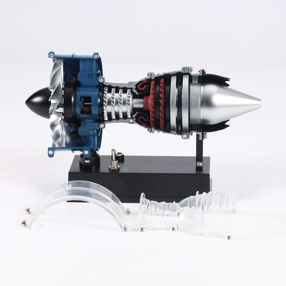 TOUCAN RC HOBBY Mini Metal Aero Turbofan Engine DM122 TXWH DIY Electric Model Collectible Decoration DM122 170+ Parts Manual Assembly Kits