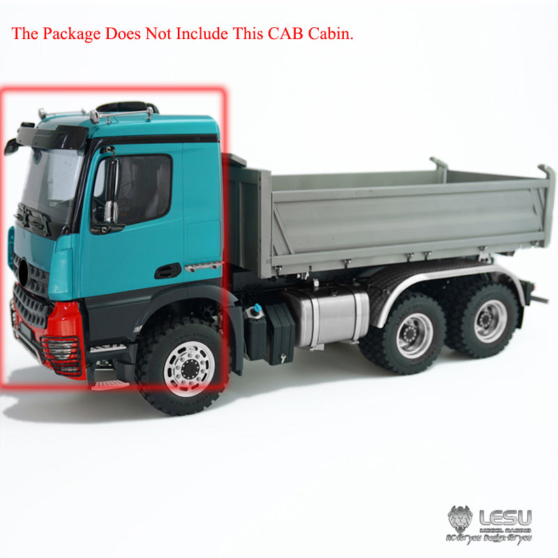 In Stock TOUCAN RC HOBBY LESU 1/14 Scale Remote Controlled 3348 3 Axles 6*6 Dumper Truck CarsMotor Servo ECS Sound and Light System Cabin