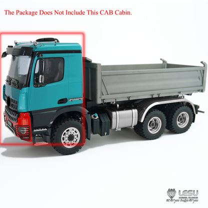 In Stock TOUCAN RC HOBBY LESU 1/14 Scale Remote Controlled 3348 3 Axles 6*6 Dumper Truck CarsMotor Servo ECS Sound and Light System Cabin
