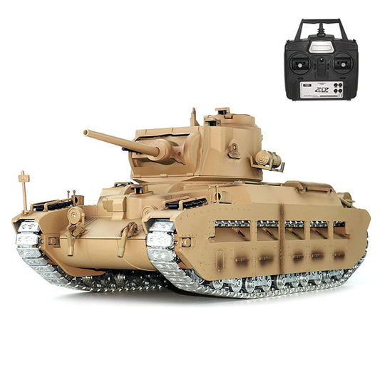 TOUCAN RC HOBBY 1/16 RC Tank Matilda III IV Tongde IR Turret Rotary 320 Degree Electric Remote Control Military Vehicle Metal Gearbox Road Wheel