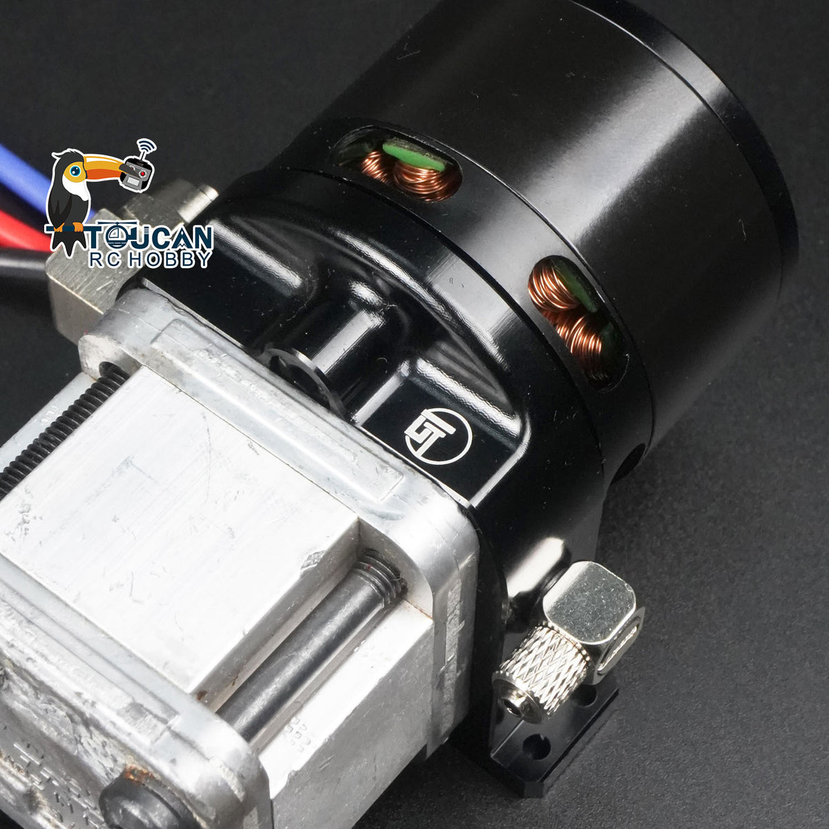 TOUCAN RC HOBBY CUT RC Hobby Metal Hydraulic Pump Brushless Motor Pressure Gauge 4020 for 1/12 1/14 RC Construction Vehicles 6x4MM 8x6MM