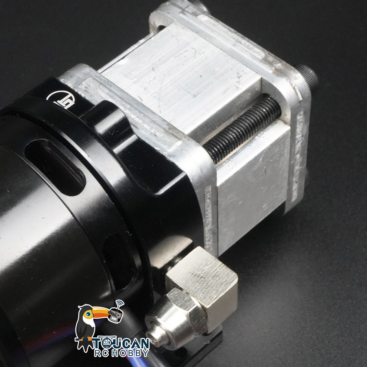 TOUCAN RC HOBBY CUT RC Hobby Metal Hydraulic Pump Brushless Motor Pressure Gauge 4020 for 1/12 1/14 RC Construction Vehicles 6x4MM 8x6MM