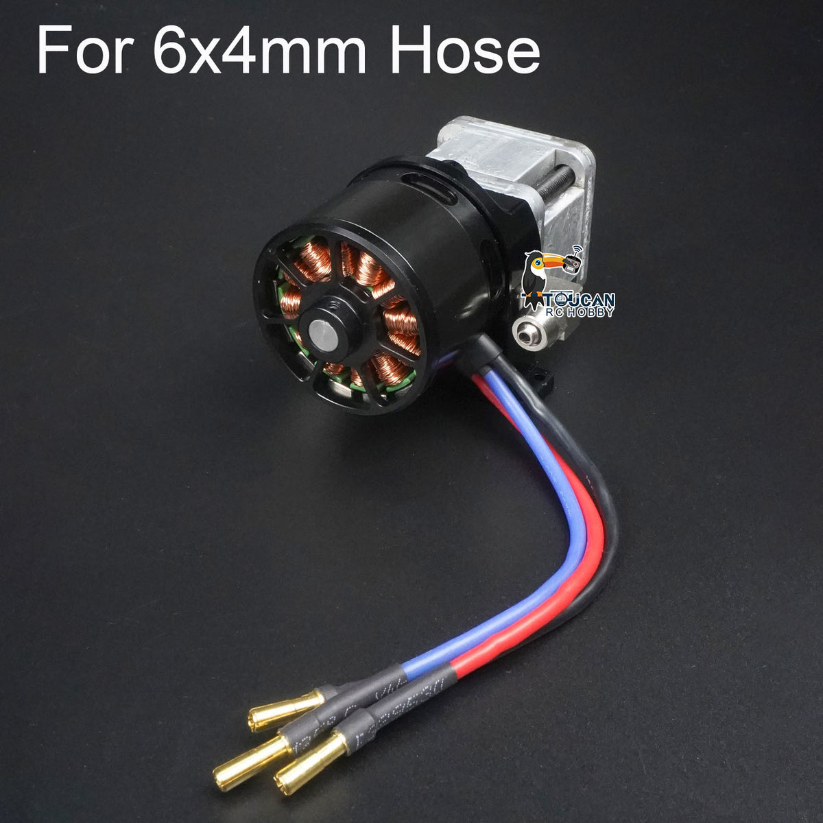 TOUCAN RC HOBBY CUT RC Hobby Metal Hydraulic Pump Brushless Motor Pressure Gauge 4020 for 1/12 1/14 RC Construction Vehicles 6x4MM 8x6MM