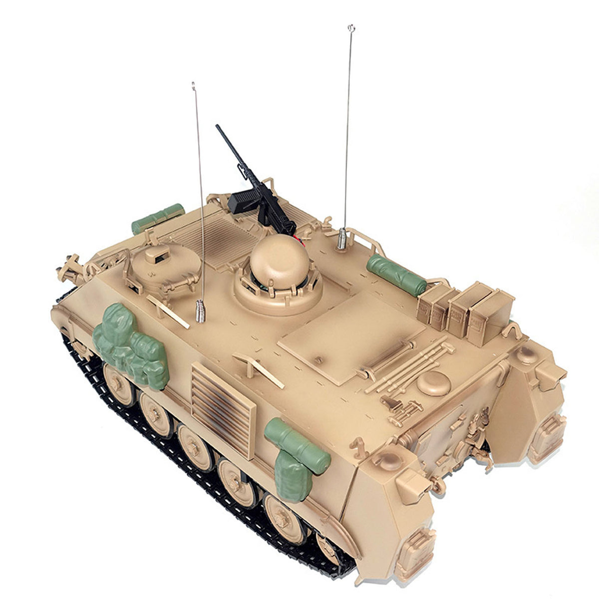 TOUCAN RC HOBBY Tongde 1/16 RC Military Tank M2412-C M113A2 APC Turret Rotation 360 Degree Infrared LED Light Sound Remote Control Electric