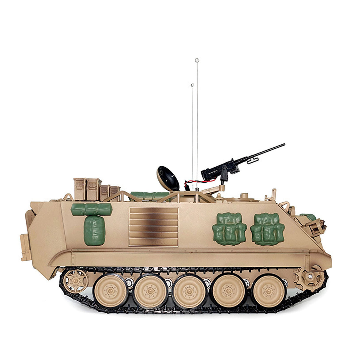 TOUCAN RC HOBBY Tongde 1/16 RC Military Tank M2412-C M113A2 APC Turret Rotation 360 Degree Infrared LED Light Sound Remote Control Electric