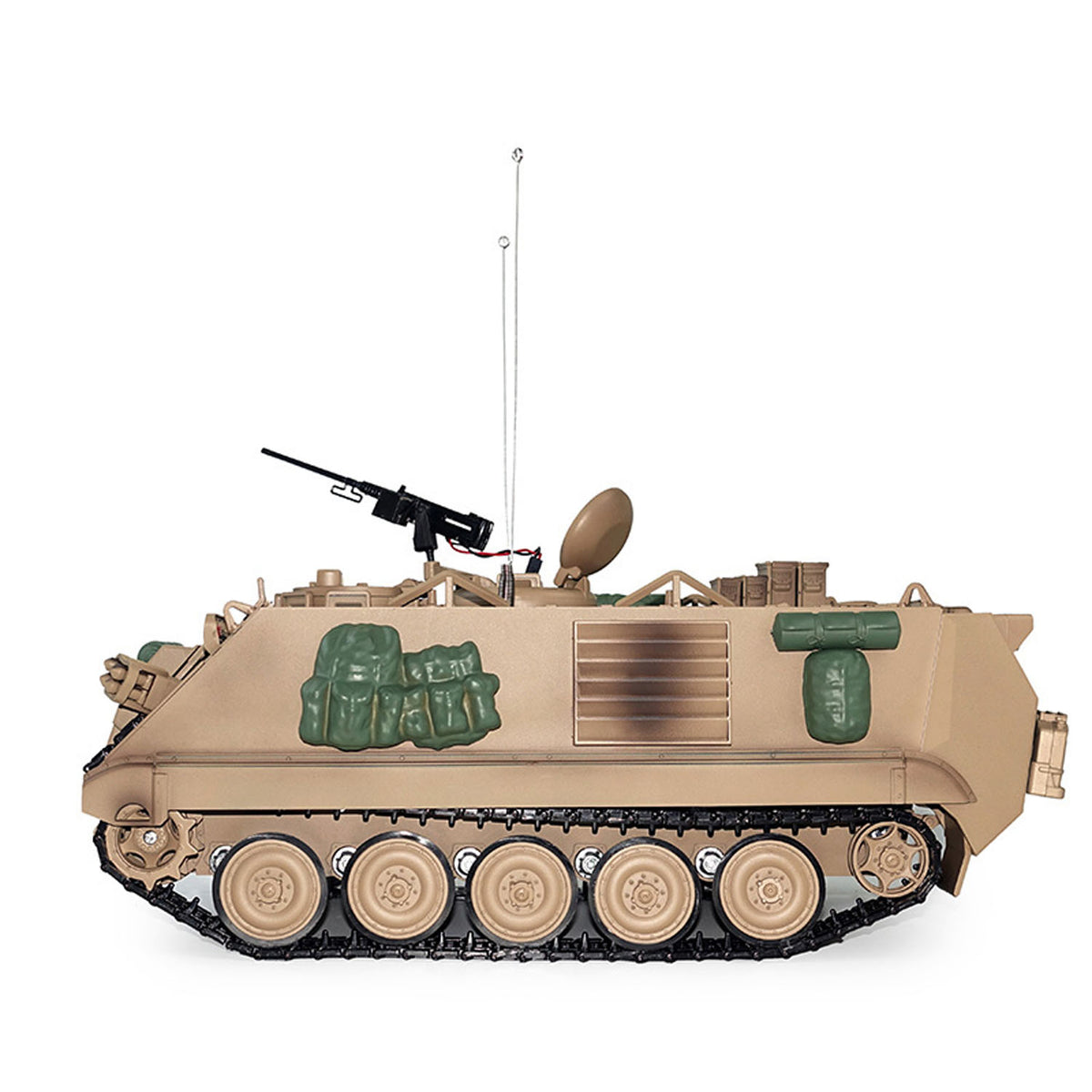 TOUCAN RC HOBBY Tongde 1/16 RC Military Tank M2412-C M113A2 APC Turret Rotation 360 Degree Infrared LED Light Sound Remote Control Electric