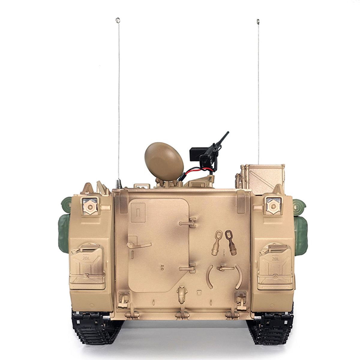 TOUCAN RC HOBBY Tongde 1/16 RC Military Tank M2412-C M113A2 APC Turret Rotation 360 Degree Infrared LED Light Sound Remote Control Electric
