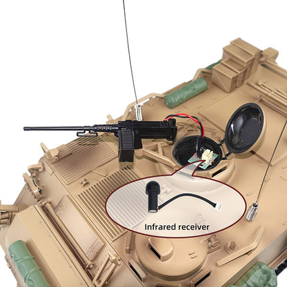 TOUCAN RC HOBBY Tongde 1/16 RC Military Tank M2412-C M113A2 APC Turret Rotation 360 Degree Infrared LED Light Sound Remote Control Electric