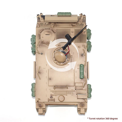 TOUCAN RC HOBBY Tongde 1/16 RC Military Tank M2412-C M113A2 APC Turret Rotation 360 Degree Infrared LED Light Sound Remote Control Electric