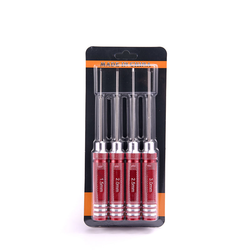 TOUCAN RC HOBBY YZWJ Metal 4pcs Hex Screw Driver Set Tool Kit for 1/14 RC Car Radio Controlled Vehicle DIY Part 1.5mm 2.0mm 2.5mm 3.0mm Hobby Model