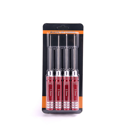 TOUCAN RC HOBBY YZWJ Metal 4pcs Hex Screw Driver Set Tool Kit for 1/14 RC Car Radio Controlled Vehicle DIY Part 1.5mm 2.0mm 2.5mm 3.0mm Hobby Model