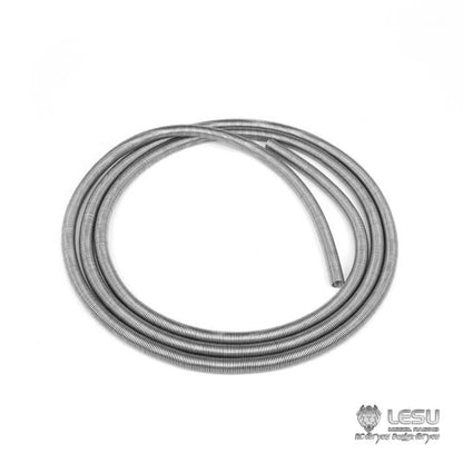 TOUCAN RC HOBBY LESU Metal Cylinder/Spring Oil Pipe Protector Plastic Soft/Stiff Oil Pipe for 1/14 RC Hydraulic Dumper Crane Truck Forklift for Professional Vehicle Modeler