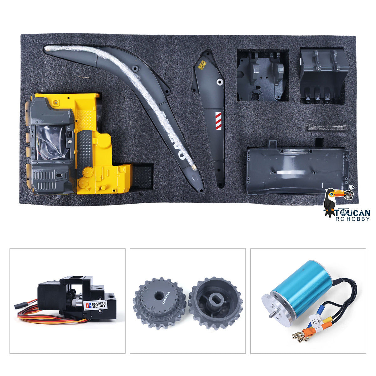 DoubleE EC160E 1/14 RC Excavator Hydraulic Wireless Control Diggers