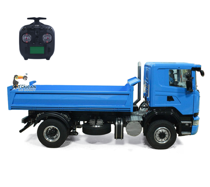 TOUCAN RC HOBBY LXY 1/14 4*4 RC Hydraulic Dumper Car Remote Control Dump Truck Metal Tipper Electric Model 3-speed Transmission