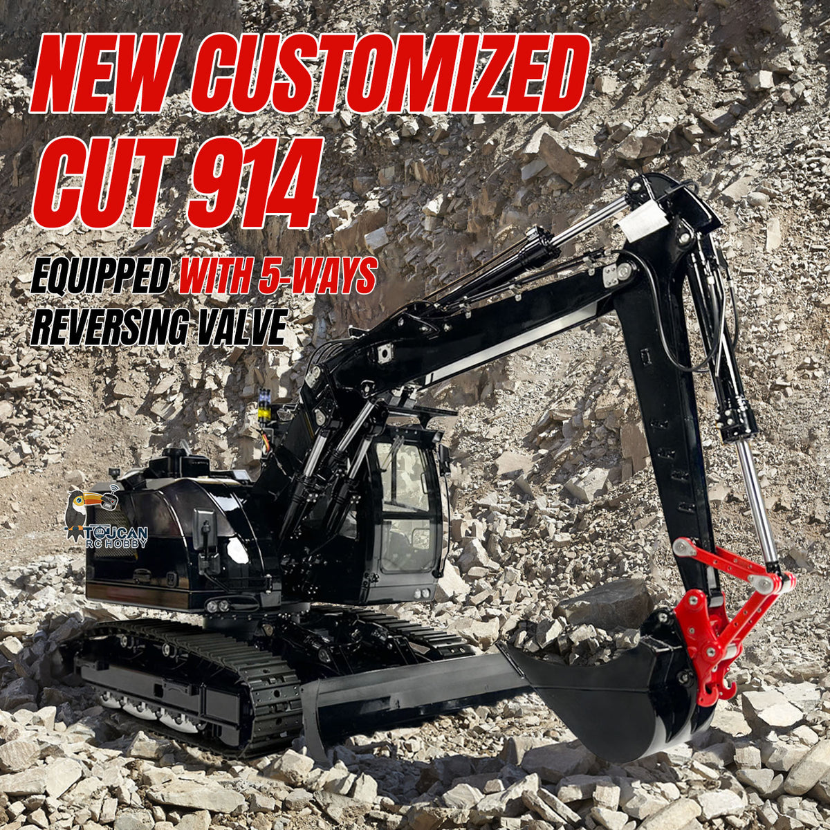 LR914 Cut 1/14 Metal Remote Control Digger