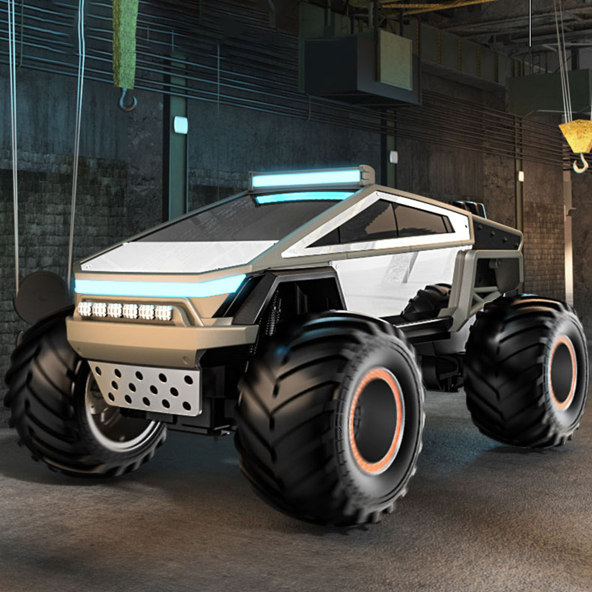TOUCAN RC HOBBY JJRC 1/14 RC 4*2 Off Road Vehicle Q202 2.4GHz Electric Remote Control Pickup Truck Alloy Shell LED Lights Sound Battery Ready to Go
