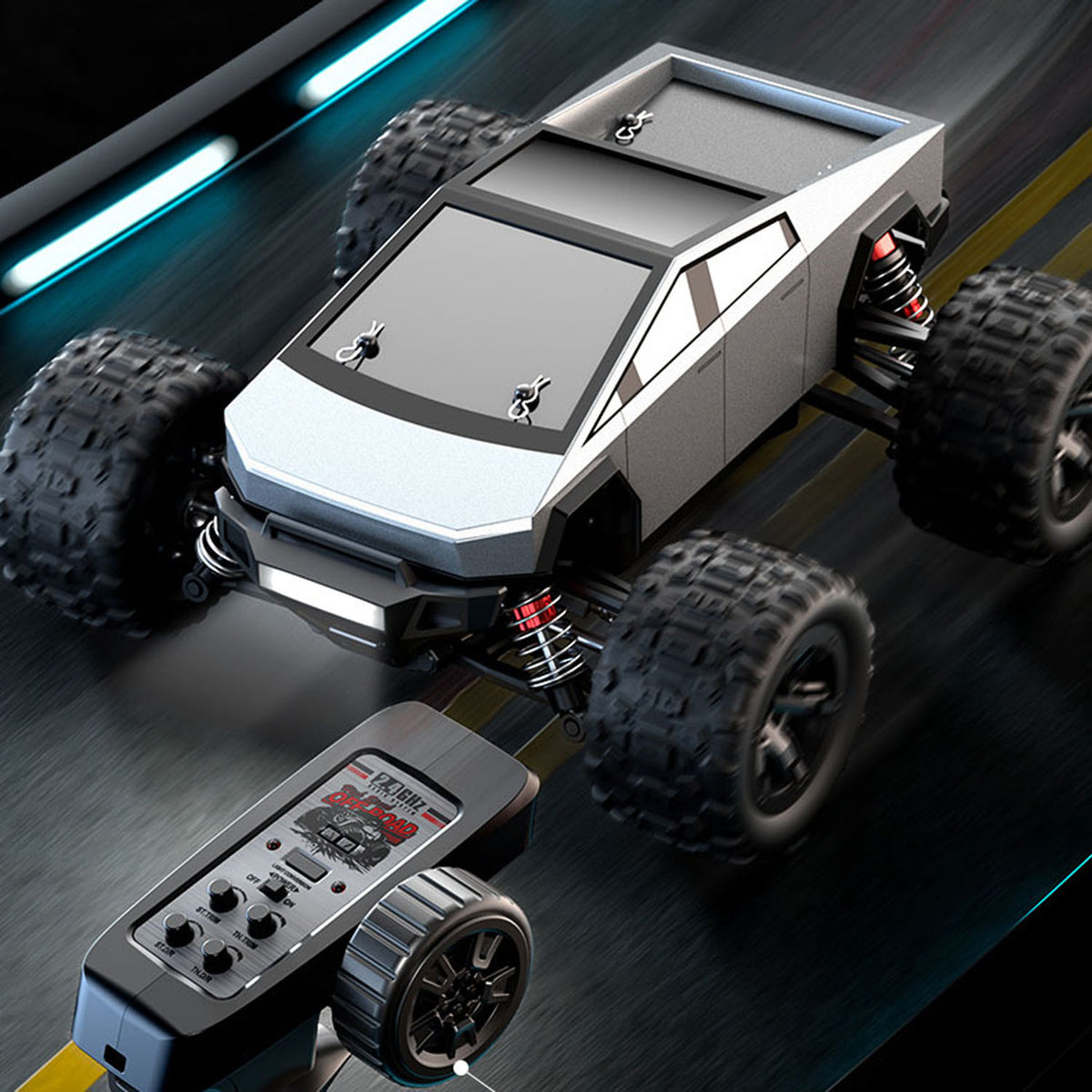 TOUCAN RC HOBBY JJRC 1/20 RC High Speed Pickup Truck 40km/h 4*4 2.4G Remote Control Off Road Car C8811 Brushless Motor Battery ESC Lifting Wheel RTR