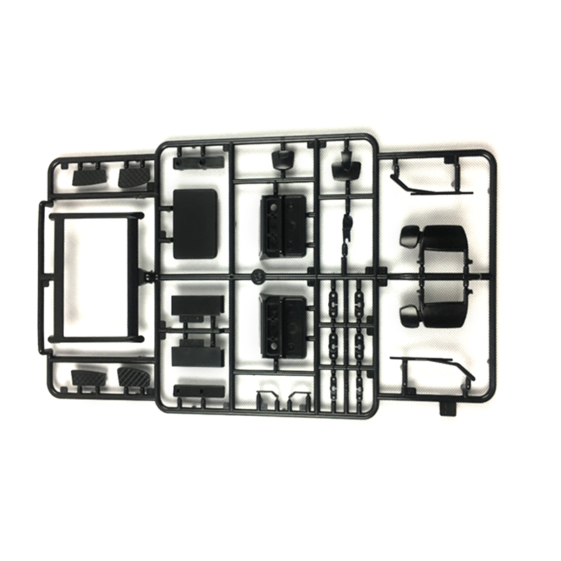 TOUCAN RC HOBBY HHRC DIY Parts Plastic Gearbox Side Skirt Car Shell Cabin Battery Box Front Face Parts Bumper Second Plate Rear View Mirror Light Mudguard Sticker for 1/14 Tractor Truck Model