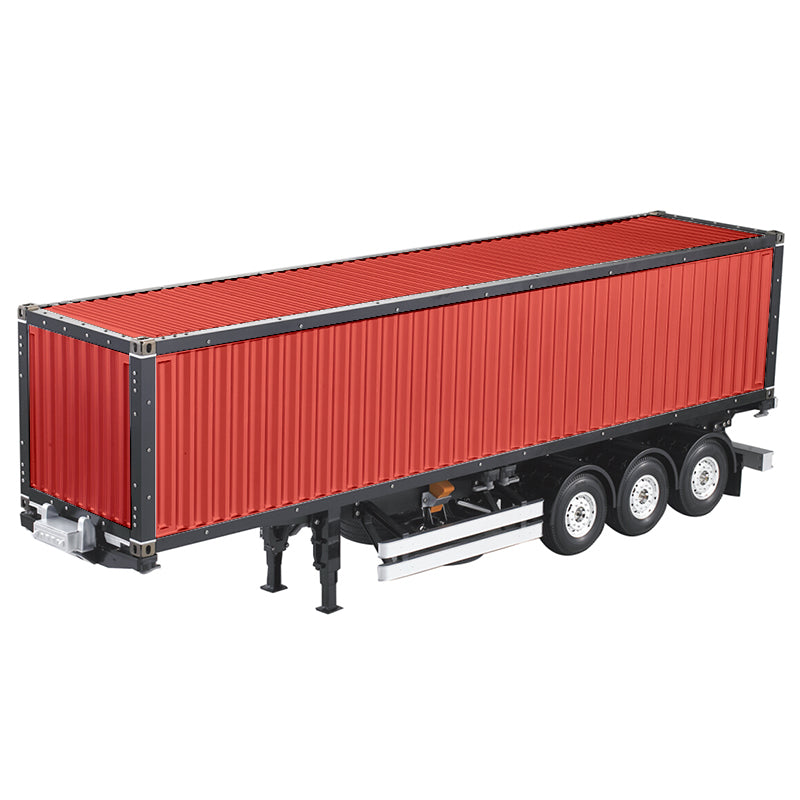 TOUCAN RC HOBBY HHRC 1/14 3Axles Metal Chassis 40ft Container Painted Semi Trailer for Radio Controlled TAMIYE Tractor Truck DIY RC Cars Model