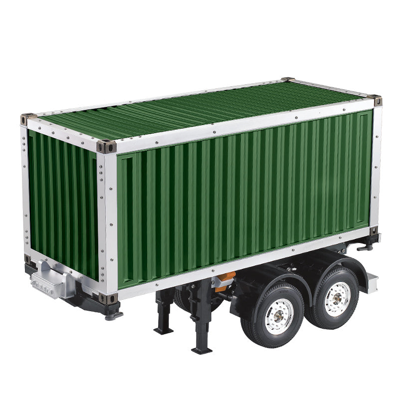 TOUCAN RC HOBBY HHRC 1/14 20ft RC Semi Trailer DIY Remote Controlled Tractor Truck 2Axles Chassis with Container KIT Car Model