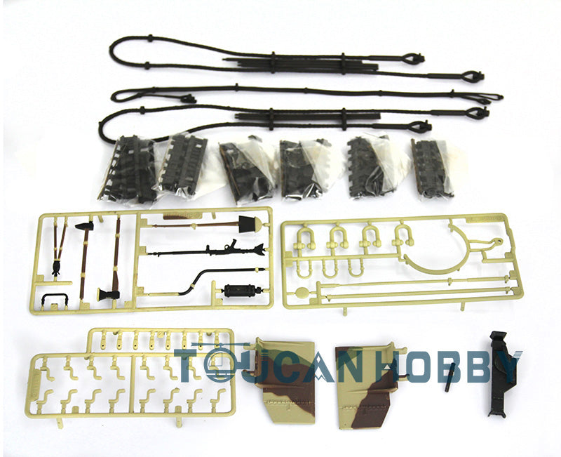 TOUCAN RC HOBBY Plastic Sprockets Road Wheels Idlers Accessories Pack Mud Plate Decal Tracks For Heng Long DIY 1/16 RC 3888A Tank Model Parts