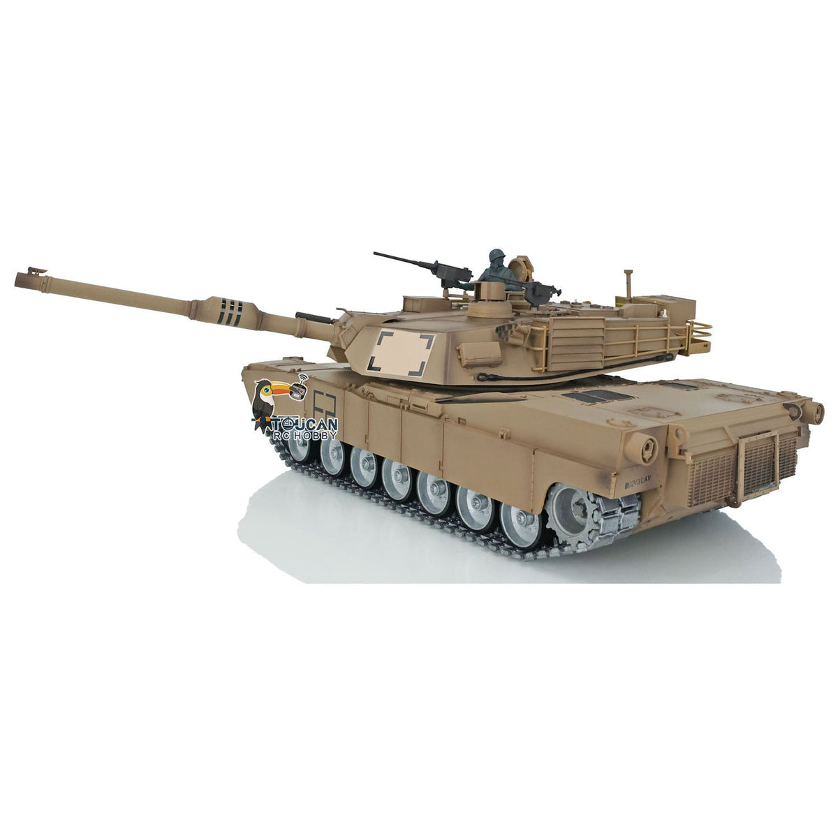 TOUCAN RC HOBBY Heng Long 1/16 TK7.0 Profession USA Abrams M1A2 RTR RC Tank 3918 FPV 360 Degrees Turret Barrel Recoil BB IR Metal Tracks Gearbox Sprockets Idlers Road Wheels