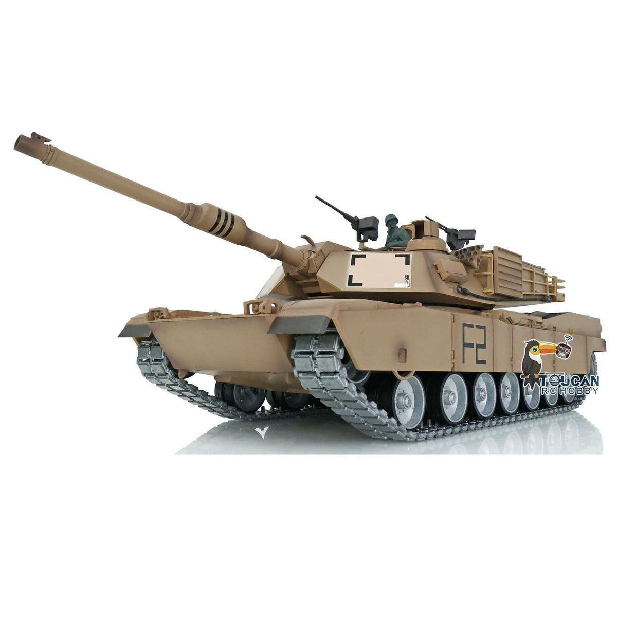 TOUCAN RC HOBBY Heng Long 1/16 TK7.0 Profession USA Abrams M1A2 RTR RC Tank 3918 FPV 360 Degrees Turret Barrel Recoil BB IR Metal Tracks Gearbox Sprockets Idlers Road Wheels