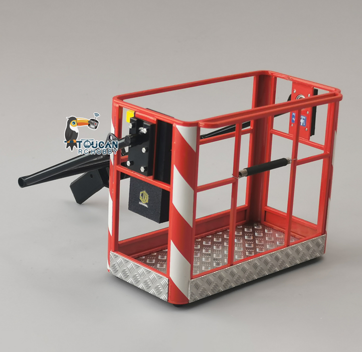 TOUCAN RC HOBBY JXModel Metal Operation Cage Fork Telescopic Spreader Cargo Bucket for 1/14 RC Hydraulic Crane Truck F1650 F1650-TD DIY Parts for Enthusiast
