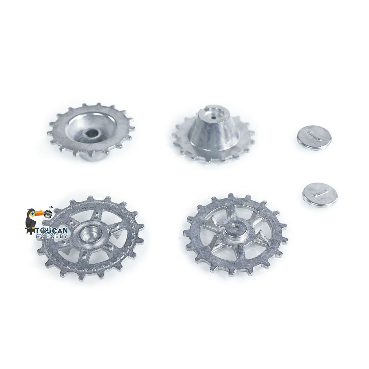 TOUCAN RC HOBBY Metal Idler Wheel Sprockets Driving Wheel for Heng Long 1/16 RC Battle Tank 3869 3879 German Panther G Jadpanther Military Armored